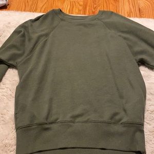 Green crewneck sweater